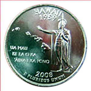 アメリカ 紙幣＆硬貨 50ドル25セント分 USA  アメリカ合衆国50州の25セントを集めた、Quarters Collection\u0027s Map